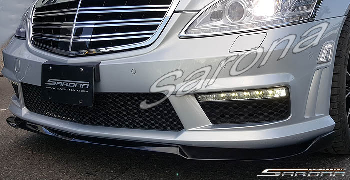 Custom Mercedes S Class  Sedan Front Lip/Splitter (2010 - 2013) - $590.00 (Part #MB-051-FA)